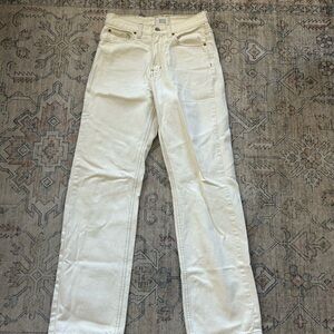 BDG Womens Cream Straight/Bootcut Jeans